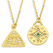 Wholesale Necklaces gold geometry copper JDC-NE-AS379 Neckaces JoyasDeChina Wholesale Jewelry JoyasDeChina Joyas De China