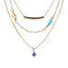 Bulk Jewelry Wholesale Necklaces gold Hand of Fatima Eyes Alloy JDC-NE-xy103 Wholesale factory from China YIWU China