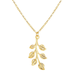 Bulk Jewelry Wholesale Necklaces gold Leaf pendant Alloy JDC-NE-xy187 Wholesale factory from China YIWU China
