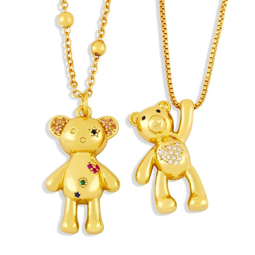 Wholesale Necklaces gold Little bear copper JDC-NE-AS321 Neckaces JoyasDeChina Wholesale Jewelry JoyasDeChina Joyas De China