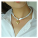 Wholesale Necklaces gold Love Pendant Pearl alloy JDC-NE-TC139 Neckaces JoyasDeChina Wholesale Jewelry JoyasDeChina Joyas De China