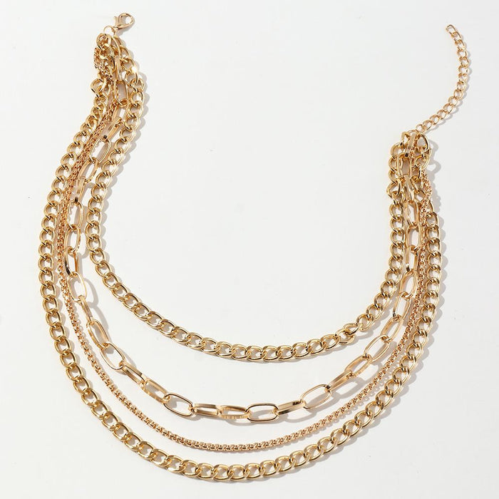 Bulk Jewelry Wholesale Necklaces gold metal chain Alloy JDC-NE-e095 Wholesale factory from China YIWU China