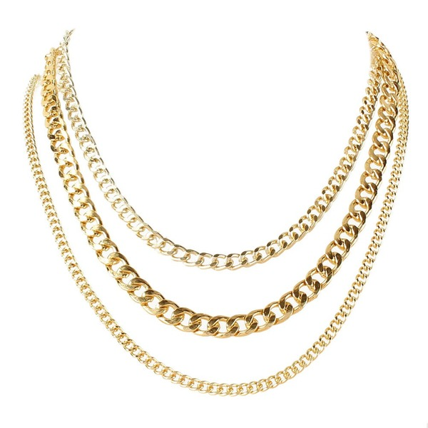 Wholesale Necklaces gold Multi-layer alloy JDC-NE-TC162 Neckaces JoyasDeChina Wholesale Jewelry JoyasDeChina Joyas De China