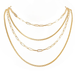 Wholesale Necklaces gold Multi-layer chain aluminum JDC-NE-TC150 Neckaces JoyasDeChina Wholesale Jewelry JoyasDeChina Joyas De China
