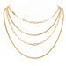 Wholesale Necklaces gold Multi-layer chain aluminum JDC-NE-TC150 Neckaces JoyasDeChina Golden Wholesale Jewelry JoyasDeChina Joyas De China