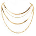 Wholesale Necklaces gold Multilayer snake bone alloy JDC-NE-TC148 Neckaces JoyasDeChina Golden Wholesale Jewelry JoyasDeChina Joyas De China