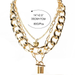 Wholesale Necklaces gold OT lock alloy JDC-NE-TC144 Neckaces JoyasDeChina Wholesale Jewelry JoyasDeChina Joyas De China
