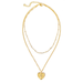 Bulk Jewelry Wholesale Necklaces gold Peach Heart Pendant Alloy JDC-NE-F555 Wholesale factory from China YIWU China
