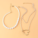 Wholesale Necklaces gold Pearl alloy heart JDC-NE-TC142 Neckaces JoyasDeChina Wholesale Jewelry JoyasDeChina Joyas De China
