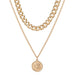 Bulk Jewelry Wholesale Necklaces gold People avatars Alloy JDC-NE-xy184 Wholesale factory from China YIWU China