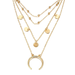 Bulk Jewelry Wholesale Necklaces gold Round moon pendant Alloy JDC-NE-xy167 Wholesale factory from China YIWU China