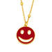 Wholesale Necklaces gold smile copper JDC-NE-AS327 Neckaces JoyasDeChina Red Wholesale Jewelry JoyasDeChina Joyas De China
