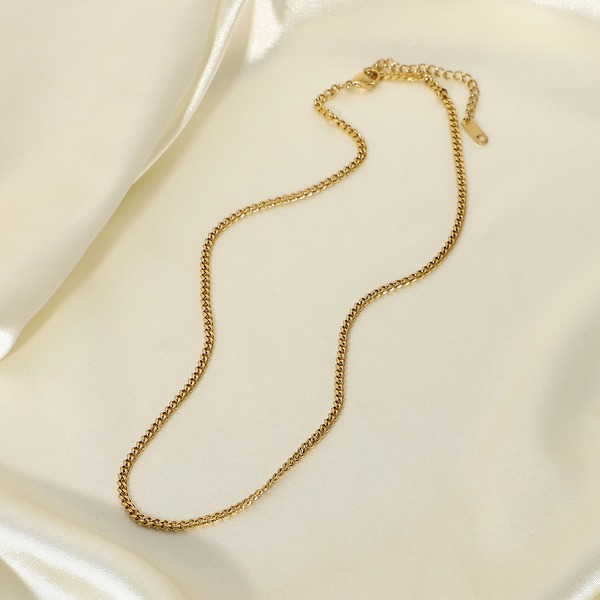 Bulk Jewelry Wholesale Necklaces gold Stainless steel Cuban necklace JDC-NE-JD089 Wholesale factory from China YIWU China