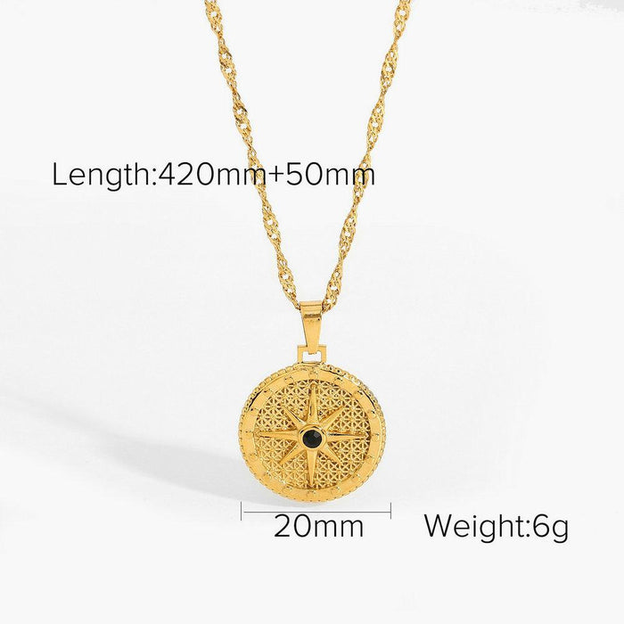 Bulk Jewelry Wholesale Necklaces gold Stainless steel Moon stars JDC-NE-JD057 Wholesale factory from China YIWU China