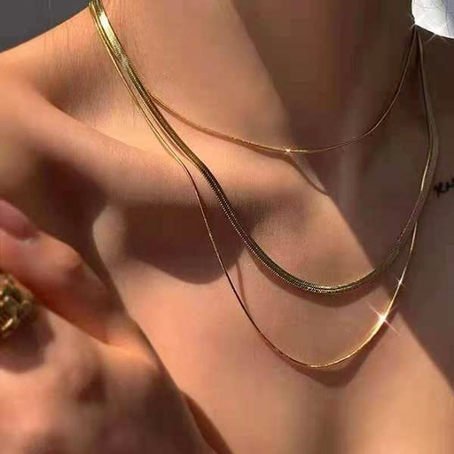 Wholesale Necklaces gold Stainless steel Snake chain JDC-NE-JD088 necklaces JoyasDeChina Wholesale Jewelry JoyasDeChina Joyas De China
