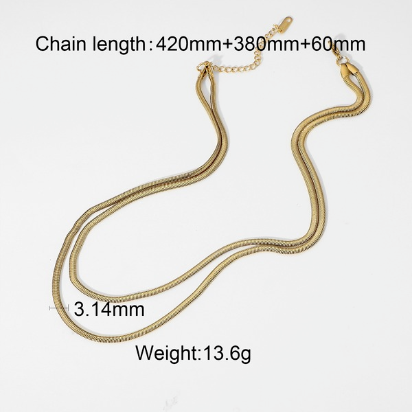 Wholesale Necklaces gold Stainless steel Snake chain JDC-NE-JD090 necklaces JoyasDeChina JDN20167 Wholesale Jewelry JoyasDeChina Joyas De China
