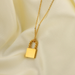 Wholesale Necklaces gold Stainless steel Twist lock JDC-NE-JD091 necklaces JoyasDeChina Wholesale Jewelry JoyasDeChina Joyas De China