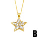 Wholesale Necklaces gold star copper JDC-NE-AS359 Neckaces JoyasDeChina B Wholesale Jewelry JoyasDeChina Joyas De China