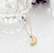 Bulk Jewelry Wholesale Necklaces gold Thickened moon pendant Alloy JDC-NE-xy115 Wholesale factory from China YIWU China