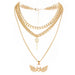 Wholesale Necklaces gold wing alloy JDC-NE-TC159 Neckaces JoyasDeChina golden Wholesale Jewelry JoyasDeChina Joyas De China