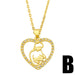 Wholesale Necklaces gold Zircon heart copper JDC-NE-AS377 Neckaces JoyasDeChina B Wholesale Jewelry JoyasDeChina Joyas De China