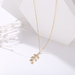 Bulk Jewelry Wholesale Necklaces Golden leaf pendant Alloy JDC-NE-xy108 Wholesale factory from China YIWU China