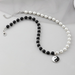 Bulk Jewelry Wholesale Necklaces Gossip black and white pearls Alloy JDC-NE-e106 Wholesale factory from China YIWU China