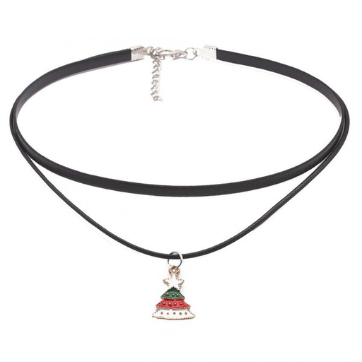 Bulk Jewelry Wholesale Necklaces green Christmas tree JDC-NE-ML042 Wholesale factory from China YIWU China
