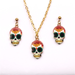 Bulk Jewelry Wholesale Necklaces Halloween Black Skull Alloy JDC-NE-ML032 Wholesale factory from China YIWU China