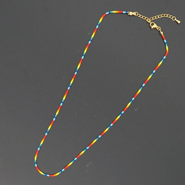 Bulk Jewelry Wholesale Necklaces Miyuki rice Rainbow geometry JDC-gbh511 Wholesale factory from China YIWU China