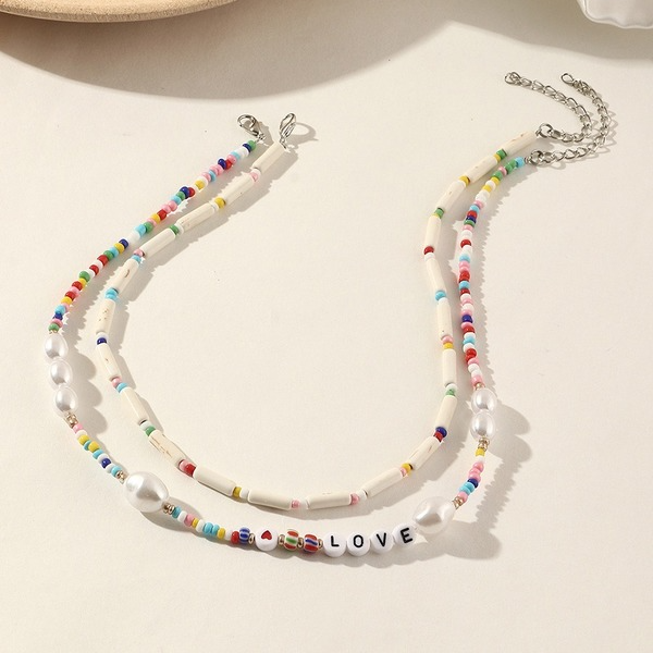Bulk Jewelry Wholesale Necklaces Pearl Cylindrical Turquoise JDC-NE-e086 Wholesale factory from China YIWU China
