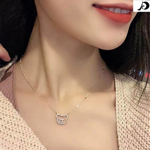 Bulk Jewelry Wholesale Necklaces Silver bear Alloy JDC-NE-cy040 Wholesale factory from China YIWU China