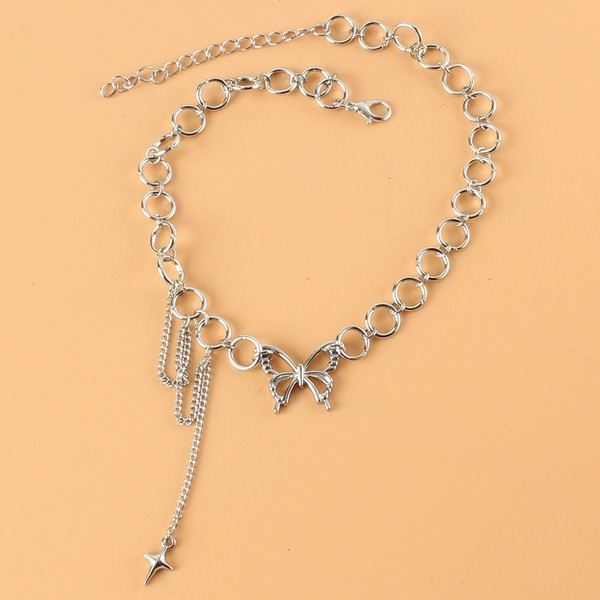 Wholesale Necklaces Silver butterfly alloy JDC-NE-TC158 Neckaces JoyasDeChina Wholesale Jewelry JoyasDeChina Joyas De China