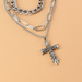 Wholesale Necklaces Silver cross alloy JDC-NE-TC149 Neckaces JoyasDeChina Wholesale Jewelry JoyasDeChina Joyas De China