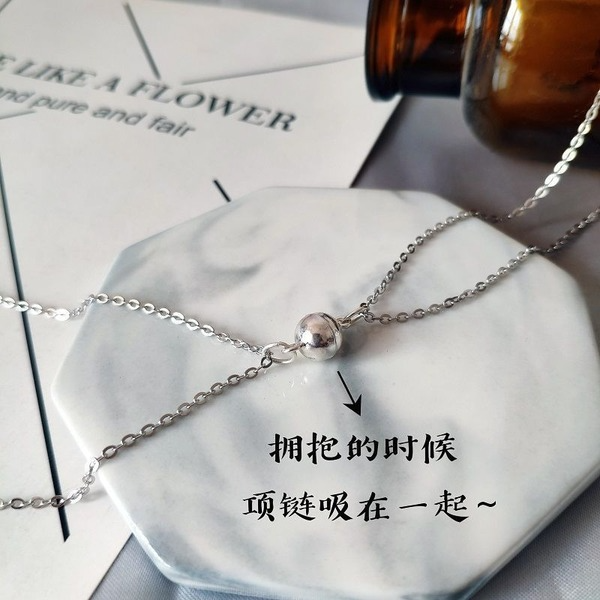 Bulk Jewelry Wholesale Necklaces Silver magnets attract Alloy JDC-NE-cy019 Wholesale factory from China YIWU China