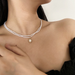 Bulk Jewelry Wholesale Necklaces White Baroque Double Pearl JDC-NE-b192 Wholesale factory from China YIWU China