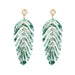 Wholesale new acrylic Leaf Earrings JDC-ES-MY164 Earrings 曼茵 green Wholesale Jewelry JoyasDeChina Joyas De China