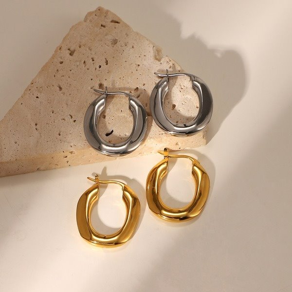 Wholesale new alloy non-discoloration waterproof thick earrings JDC-ES-JD325 Earrings 杰鼎 Wholesale Jewelry JoyasDeChina Joyas De China
