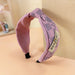Wholesale new cloth style plaid color matching headband JDC-HD-O304 Headband 潮炫 pink Wholesale Jewelry JoyasDeChina Joyas De China