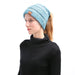 Wholesale New color knitted ponytail hat JDC-FH-GE009 Fashionhat 关尔 blue Adult models Wholesale Jewelry JoyasDeChina Joyas De China