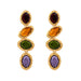 Wholesale new colored glass earrings JDC-ES-MY165 Earrings 曼茵 color Wholesale Jewelry JoyasDeChina Joyas De China