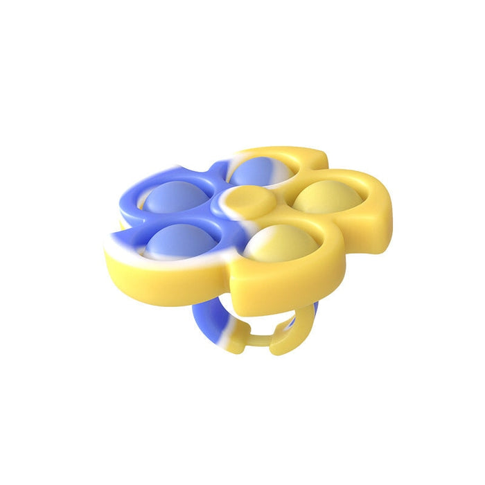 Wholesale new colorful fidget spinner toys JDC-FT-SZQL013 fidgets toy 潜乐 blue white yellow Wholesale Jewelry JoyasDeChina Joyas De China