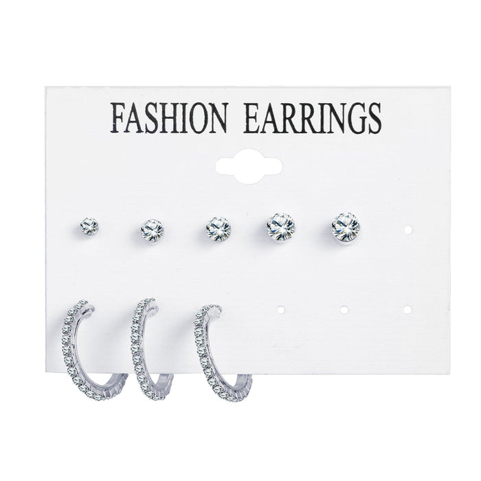 Wholesale new crystal simple earrings JDC-ES-F008 Earrings 韩之尚 Wholesale Jewelry JoyasDeChina Joyas De China