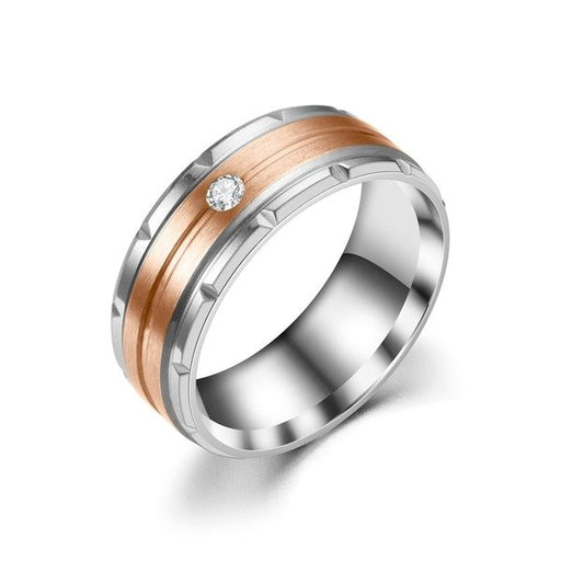 Wholesale New diamond-studded stainless steel ring JDC-RS-TS052 Rings 腾穗 Wholesale Jewelry JoyasDeChina Joyas De China