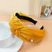 Wholesale new fabric gold velvet knotted headband JDC-HD-O314 Headband 潮炫 yellow Wholesale Jewelry JoyasDeChina Joyas De China