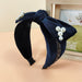 Wholesale new flannel bow headband JDC-HD-O307 Headband 潮炫 navy Wholesale Jewelry JoyasDeChina Joyas De China