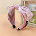 Wholesale new flannel bow headband JDC-HD-O307 Headband 潮炫 pink Wholesale Jewelry JoyasDeChina Joyas De China
