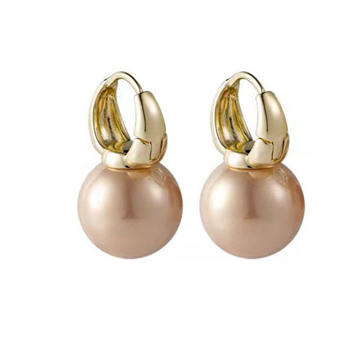 Wholesale new French pearl copper for autumn and winter Earrings JDC-ES-WN031 Earrings 薇妮 Wholesale Jewelry JoyasDeChina Joyas De China