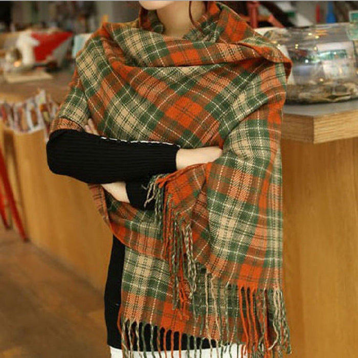 Wholesale New imitation cashmere scarf JDC-SC-GE005 scarf 关尔 Orange Wholesale Jewelry JoyasDeChina Joyas De China
