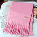 Wholesale new imitation cashmere solid color scarf JDC-SF-GSYJ001 scarf JoyasDeChina Deep pink 230*35cm Wholesale Jewelry JoyasDeChina Joyas De China